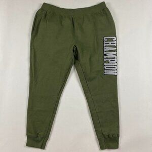 NWOT Champion Reverse Weave Sweatpants Mens 3XL Spell Out Embroidered Green Gym